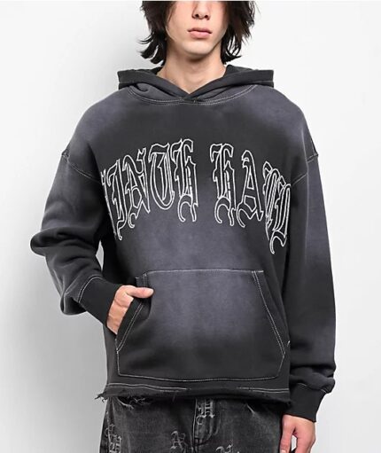 Ninth Hall Fein Hoodie Black Wash