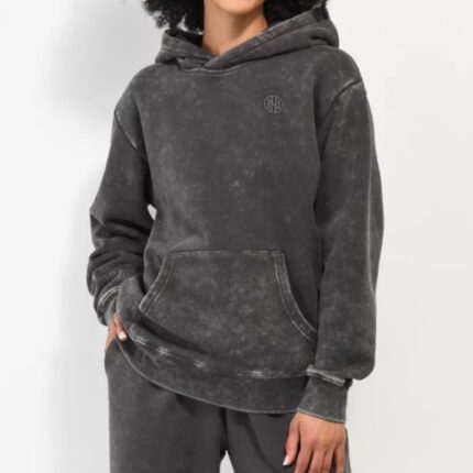 Ninth Hall Fundamentals Relaxed Unisex Black Hoodie